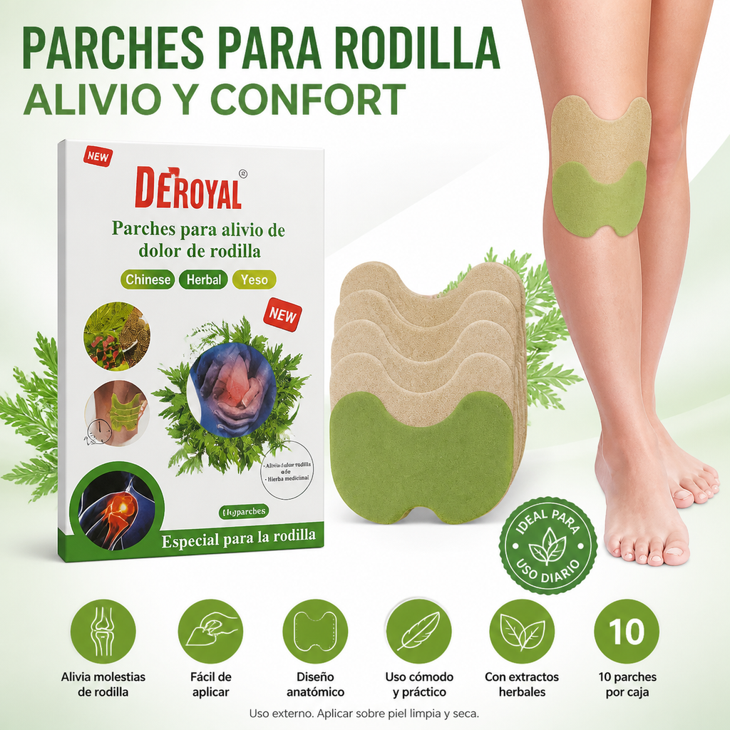 PACK PARCHES DOLOR RODILLAS 30 UNI
