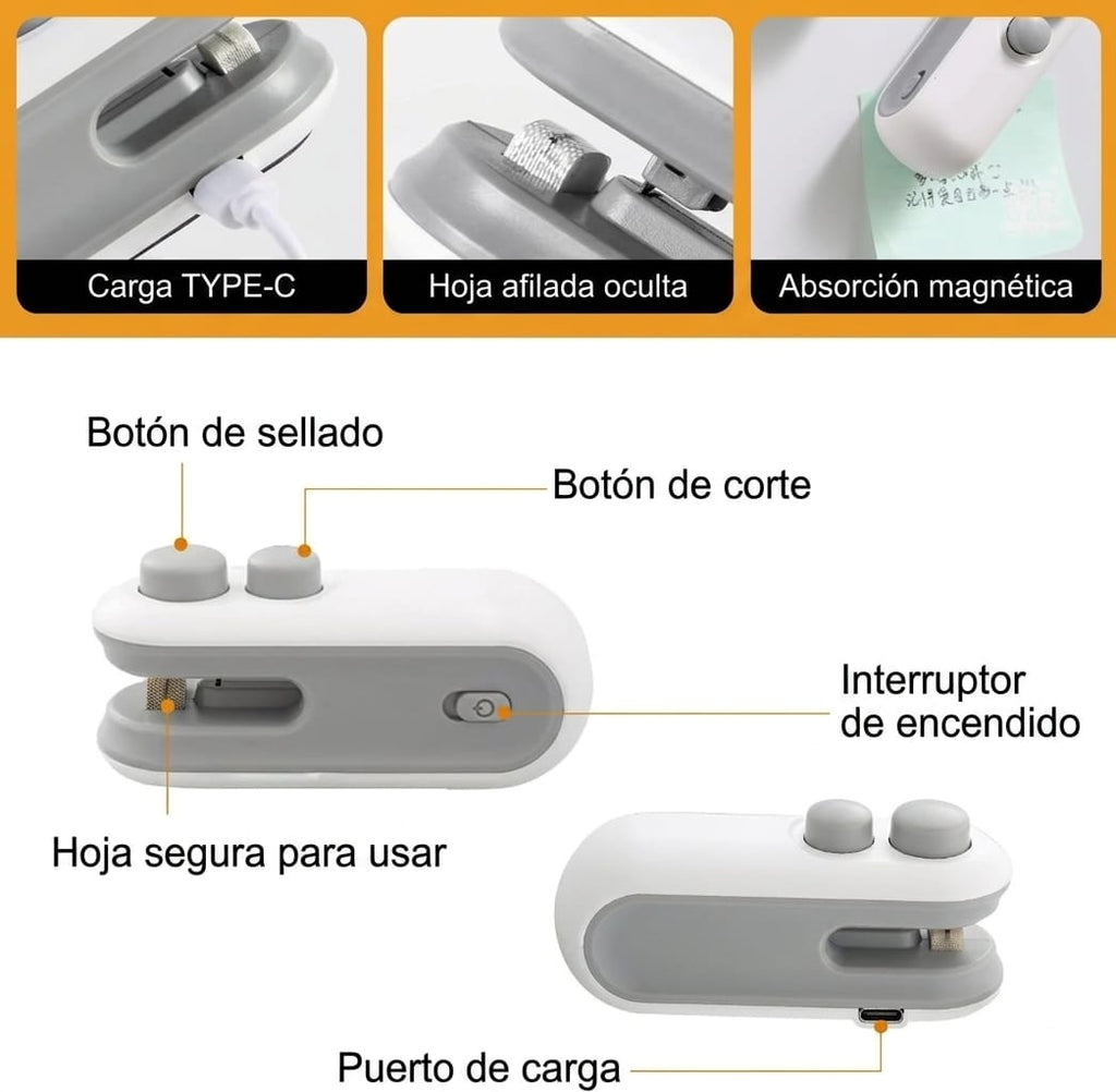 ⭐ Mini Selladora De Bolsas Recargable
