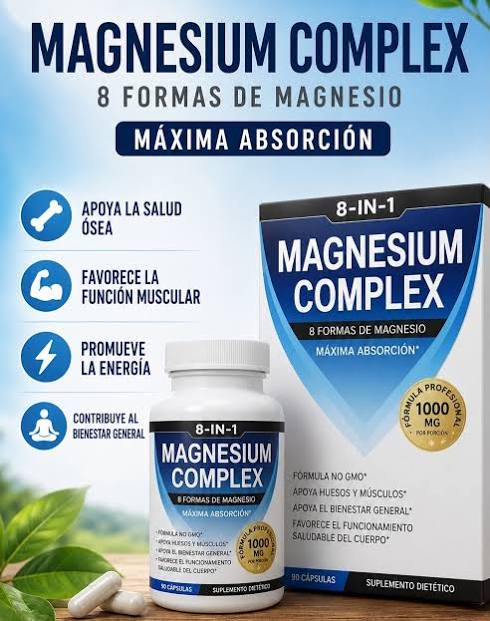 Suplemento Magnesium Complex 8 En 1