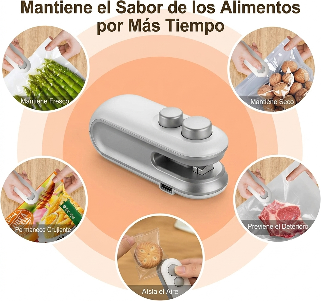 ⭐ Mini Selladora De Bolsas Recargable