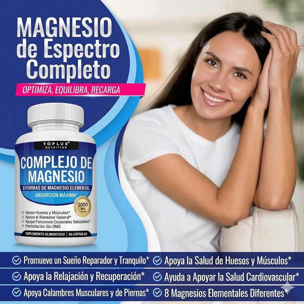 Suplemento Magnesium Complex 8 En 1
