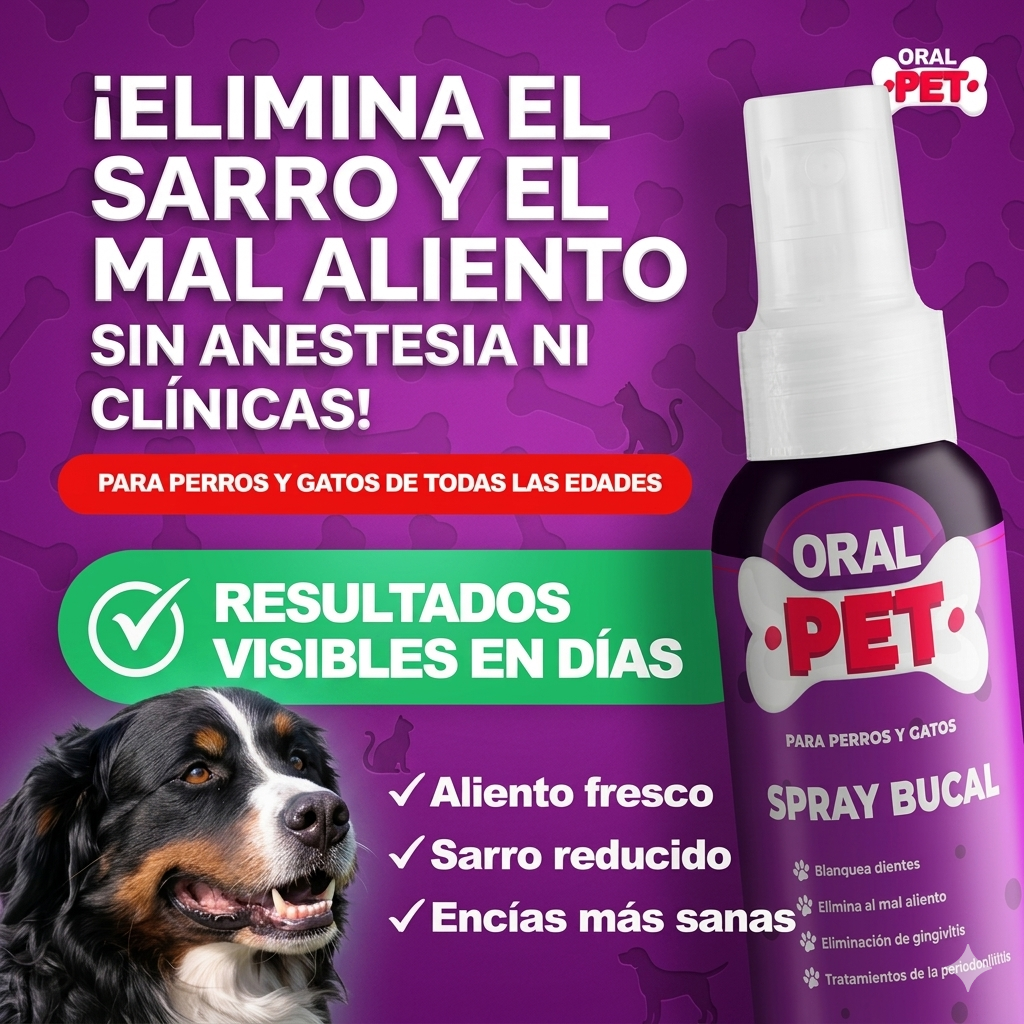 Oral Pet Spray Bucal Limpiador Mascotas