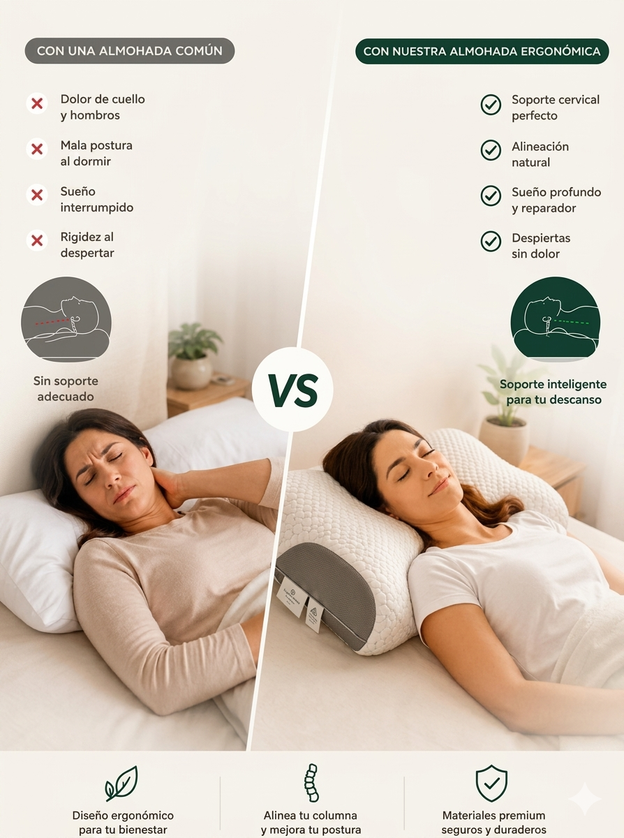 Almohada Cervical Ergonomica 1pcs