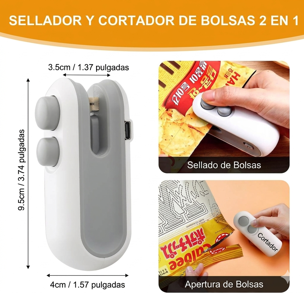 ⭐ Mini Selladora De Bolsas Recargable